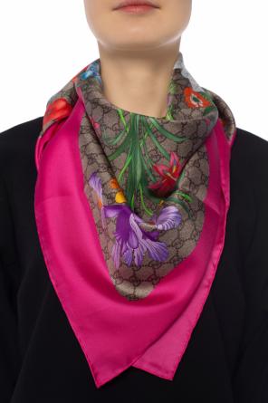 Floral motif scarf, zdjęcie 2 Floral motif scarf od Gucci